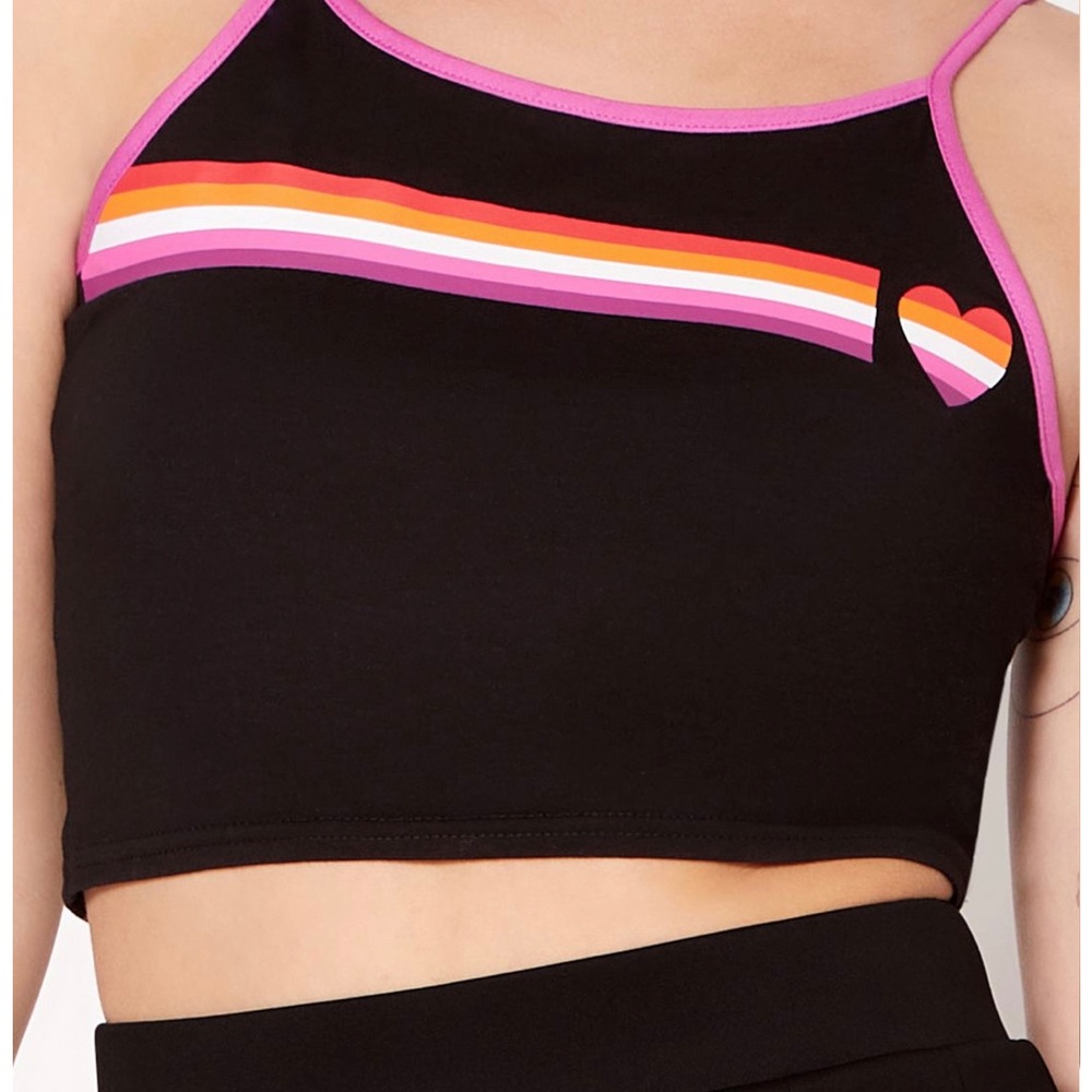 Lesbian flag tank top- brand new